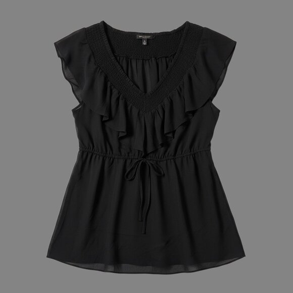 Torrid Black Gauze and Chiffon Baby Doll Tie Top SZ 4 (26) NWT - Picture 2 of 9